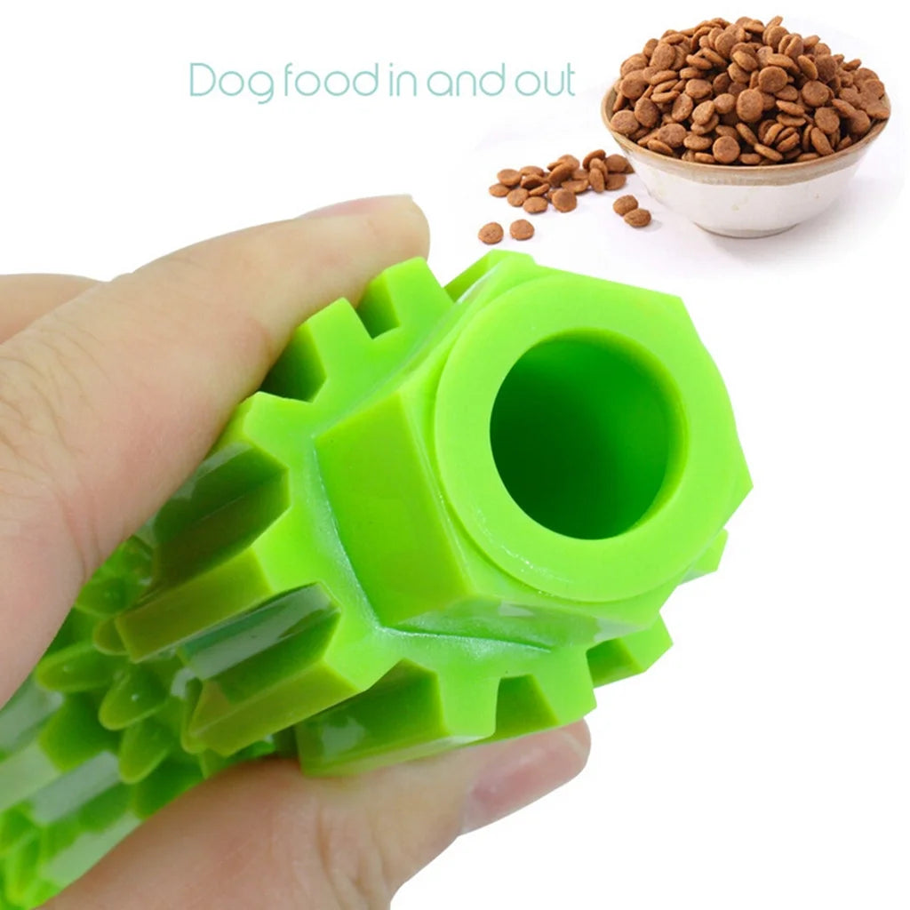 Dog Chew Toys for Aggressive Chewers,Treat Dog Dispensing Slow Feeder Durable Rubber Teeth Cleaning Tough Dog Puzzle Toys,Interactive Squeaky Dog Toy for Small/Medium Dogs"