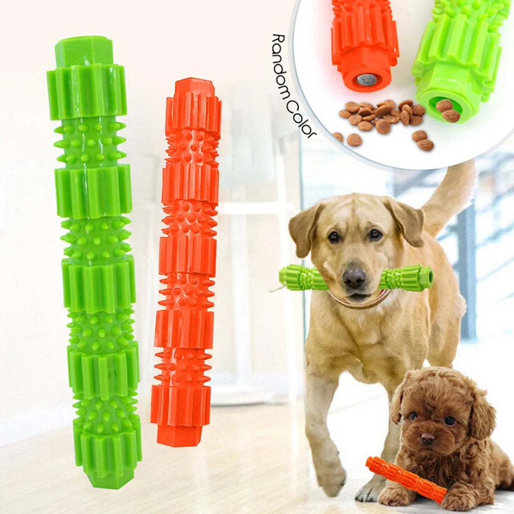 Dog Chew Toys for Aggressive Chewers,Treat Dog Dispensing Slow Feeder Durable Rubber Teeth Cleaning Tough Dog Puzzle Toys,Interactive Squeaky Dog Toy for Small/Medium Dogs"