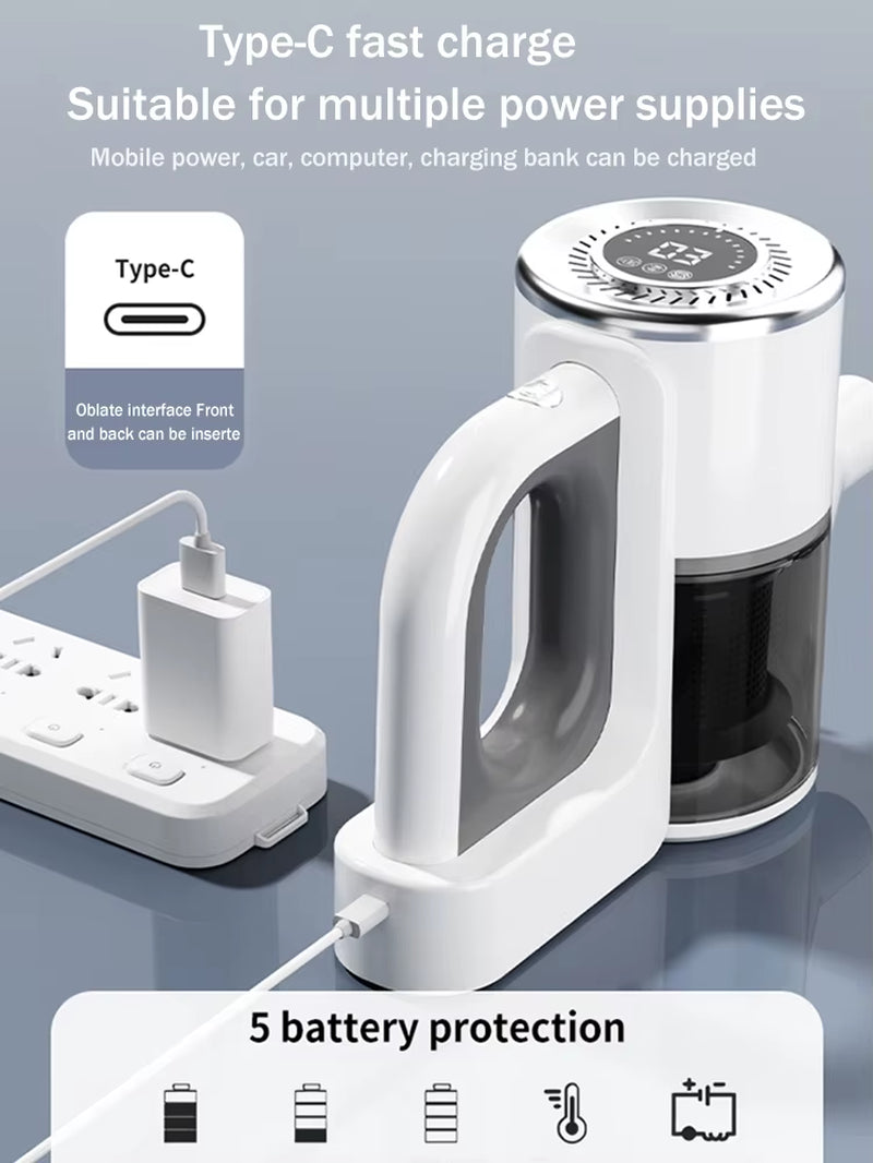 Wireless Handheld Vacuum Cleaner Cordless Handheld Vacuum Chargeable Auto Vacuumfor Home & Car & Pet Mini Vacuum Cleaner