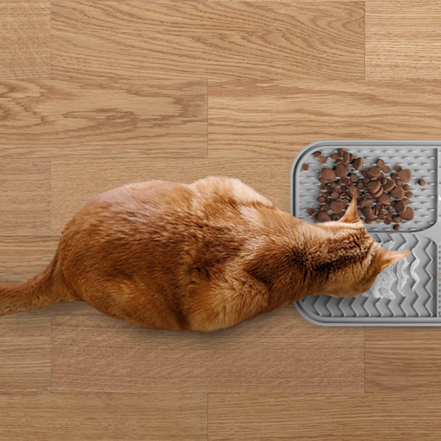 2 PCS Licking Mat for Dogs & Cats with Suction Cups, Dog Slow Feeder Lick Pat for Anxiety Relief, Dog Toys Feeding Mat for Butter Yogurt Peanut, Pets Bathing Grooming Training Mat (7.9''*7.9'')